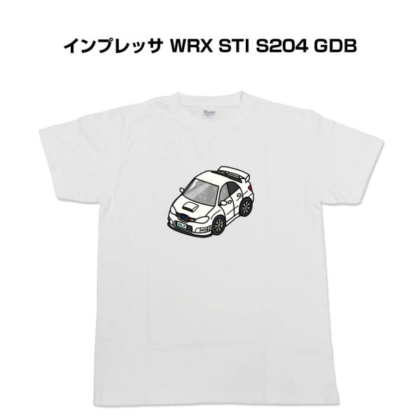 かわカッコいい Tシャツ インプレッサ WRX STI S204 GDB ゆうパケット送料無料