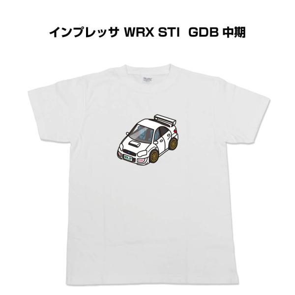 MKJP かわカッコいい Tシャツ スバル インプレッサ WRX STI GDB 中期 ゆうパケット...