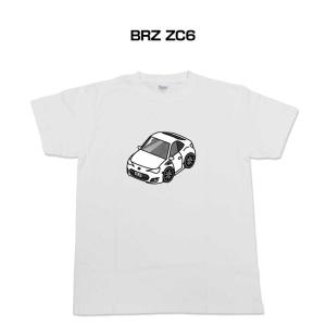 Tシャツ モノクロ シンプル 車好き プレゼント 車 祝い クリスマス 男性 スバル BRZ ZC6 ゆうパケット送料無料｜mkjp