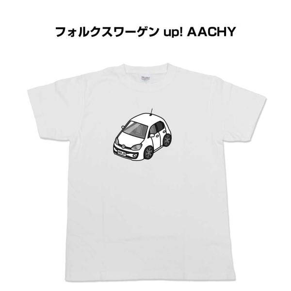 Tシャツ モノクロ シンプル 車好き プレゼント 男性 外車 フォルクスワーゲン up! AACHY...