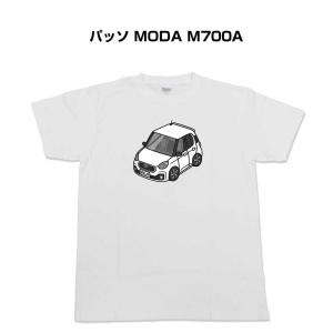 Tシャツ モノクロ シンプル 車好き プレゼント 車 祝い クリスマス 男性 トヨタ パッソ MODA M700A ゆうパケット送料無料｜mkjp