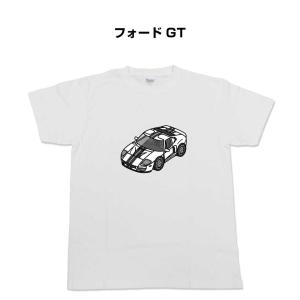 Tシャツ モノクロ シンプル 車好き プレゼント 車 祝い クリスマス 男性 外車 フォード GT ゆうパケット送料無料｜mkjp