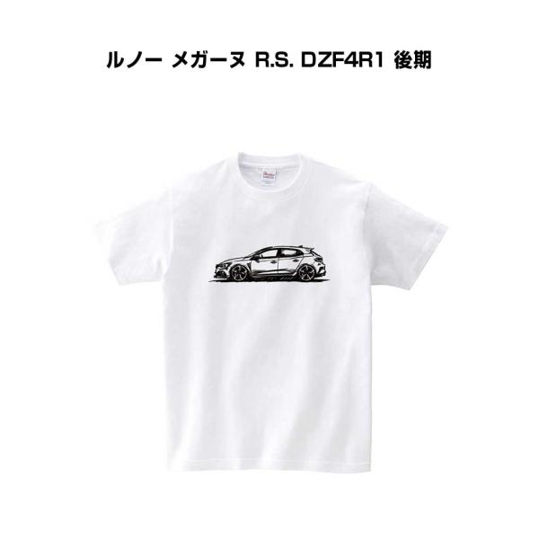 Tシャツ シルエット 手書き風 デッサン シンプル 車好き プレゼント 車 イベント 彼氏 ルノー ...