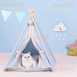 猫 犬 ペットハウス テント ティピー 室内 ...の詳細画像5