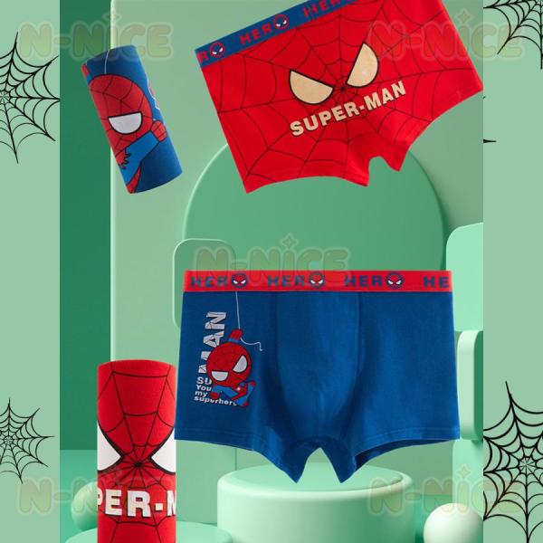 スパイダーマン キッズ パンツ 4枚セット 綿 通気 男児 男の子 ボーイズ 幼稚園 短パン ベビー...