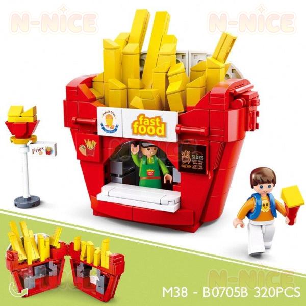 【互換品】ブロック互換 レゴ 互換品 レゴポテトフライ 飲食店 B セット クリスマス プレゼント