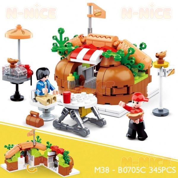 【互換品】ブロック互換 レゴ 互換品 レゴホットドッグ 飲食店 C セット クリスマス プレゼント