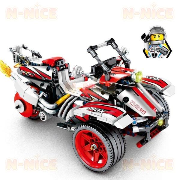 【互換品】ブロック互換 レゴ 互換品 レゴプルバック バイク ボンバルディア 互換品クリスマス プレ...