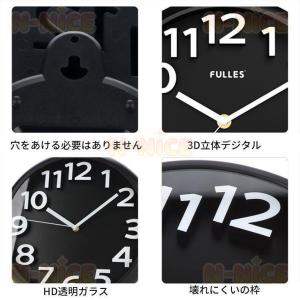 壁掛け時計 おしゃれ 3D 立体 デジタル 大...の詳細画像3