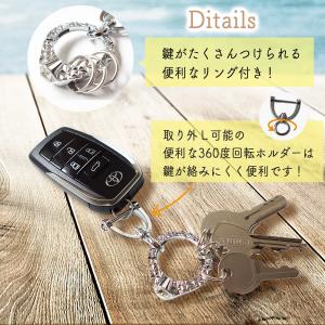 キーホルダー おしゃれ キーリング 鍵 レディ...の詳細画像3