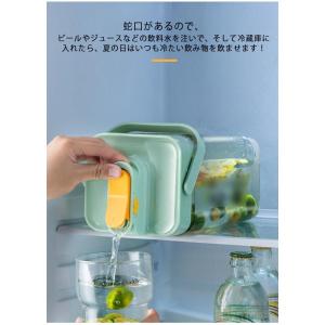 麦茶ポット 3.5L お茶ポット 冷水筒 ピッチャー 横置き