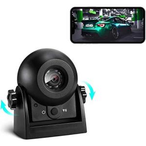 MHCABSR 無線バックカメラ WiFi接続 マグネットベース IP68防水 iOS/Android対応 車/トラック/RV、バン/トレーラーに適用