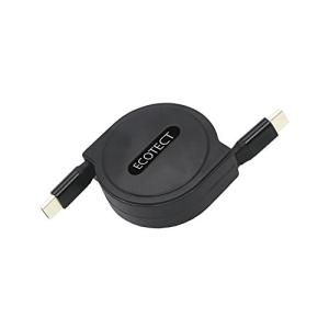 ECOTECT Type-C to Type-C (巻取式) 伸縮 1m 充電ケーブル