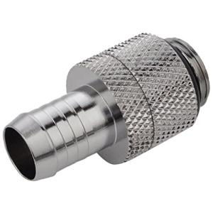 Bitspower G1/4インチ スレッド 内径3/8インチ チューブ用 ロータリー フィッティング シャイニングシルバー