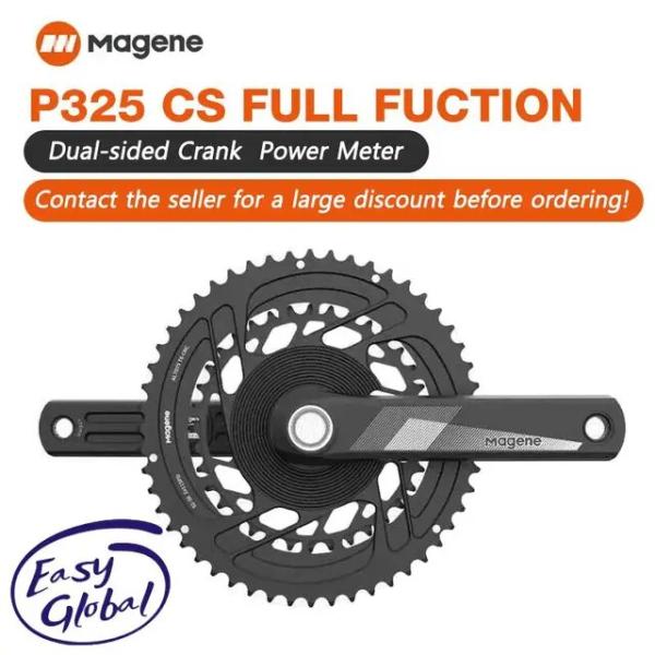 Magene-自転車用電源メーター,両面クランク,新モデルp325 cs 50-34t 52-36t...