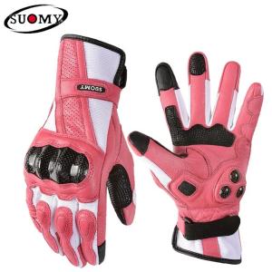 Suomy-女性用のオートバイ用手袋,モトクロスまたはオートバイ用のロンググローブ,ピンク｜mkshopsjapan