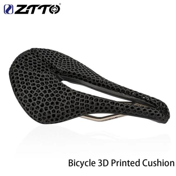 Ztto-メンズ3Dプリント自転車サドル,マウンテンバイク用の快適なハニカム付きシート,チタンレール...