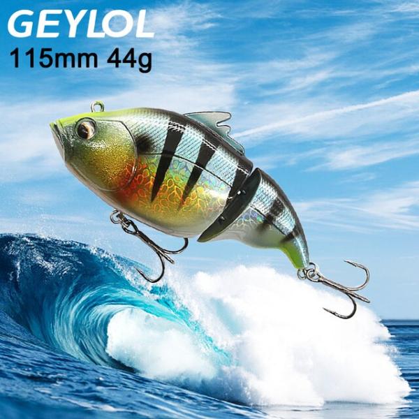Geyol-振動付きのリジッドシンキングルアー,スローおよびシンキングルアー,115mm,44g