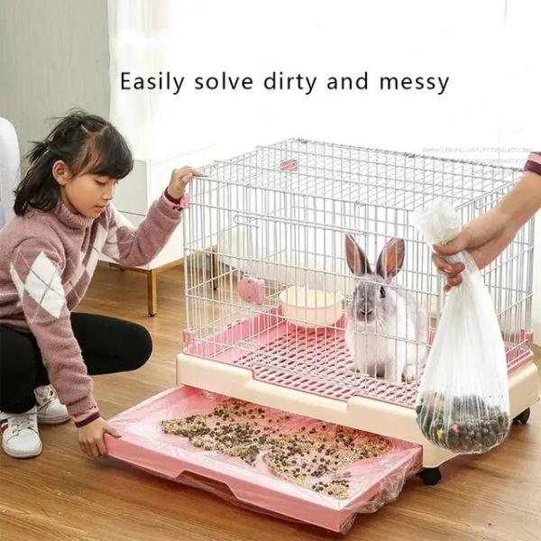 ウサギ,豚,猫,トイレ用の使い捨てプラスチックハウジングケース (ケージなし)