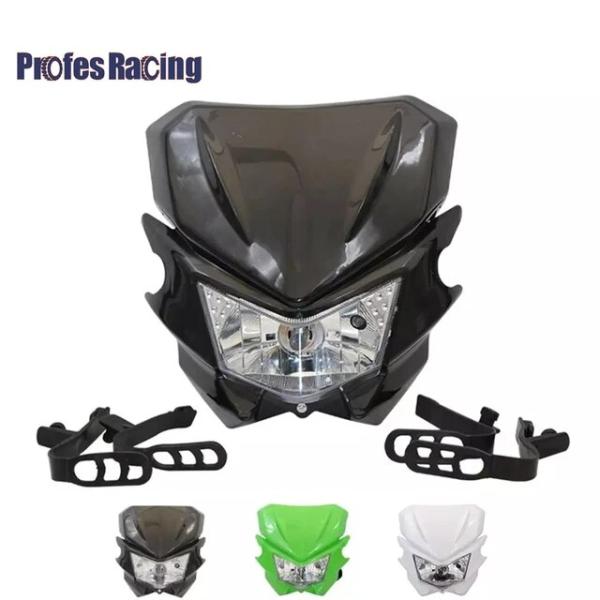 ユニバーサルモーターサイクルヘッドライト,12V,35W,4ヘッド,kx kx 110および250f...