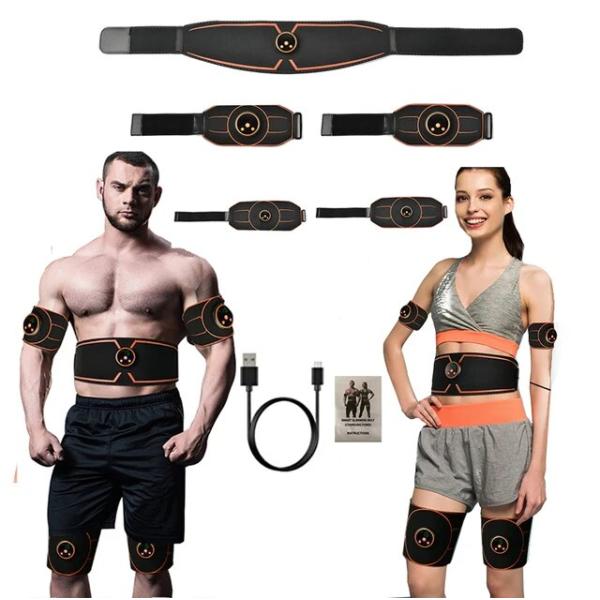 男性と女性のためのインテリジェントな腹部ベルト,電気ベルト,腰と脚のベルト,バイブレーション付き