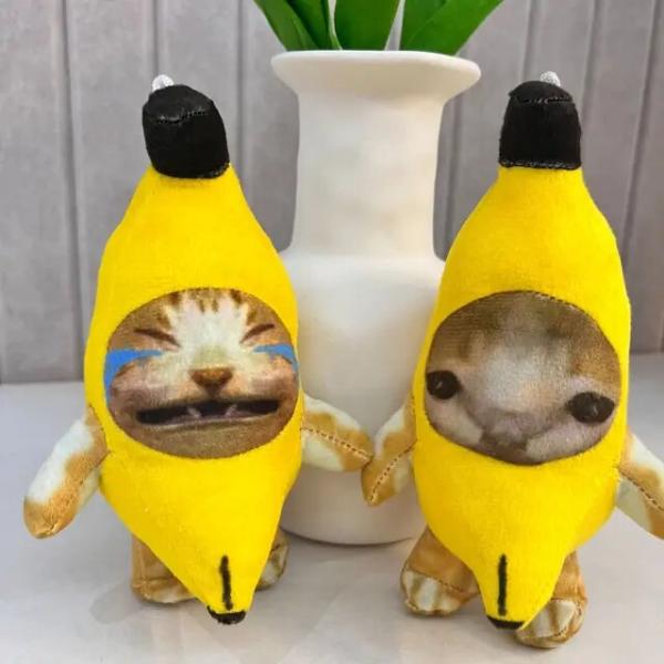 猫のためのバナナの猫の形をしたペンダント,ぬいぐるみ,誕生日プレゼント
