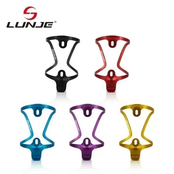 Lunje-超軽量自転車ボトルケージ,アルミニウム合金,ウォーターカップホルダー,マウンテンバイクお...