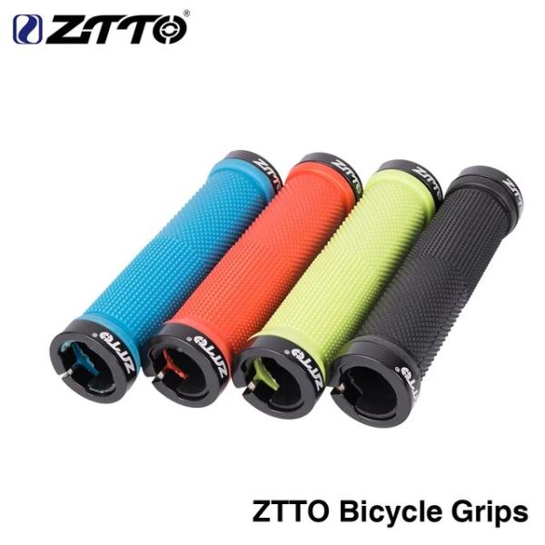 Ztto-滑り止めの自転車用ハンドルバーグリップ,シリコンゲル,マウンテンバイク用,折りたたみ式,ロ...