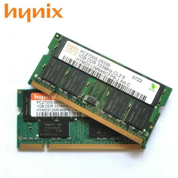 Hynix-接続されたノートブックPC,1GB DDR1 GB,333 MHz,PC2700,PC-...