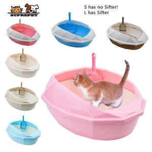 Suprepetトイレ便器猫トイレトイレ供給抗スプラッシュペットの犬のトイレ子犬プラスチック猫トレイ猫｜mkshopsjapan