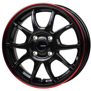 業販品 TOYO PROXES TR1 165/55R15 G.Speed P-06 ブラック+レッドクリア 15インチ 5.5J+43 4H-100 4本