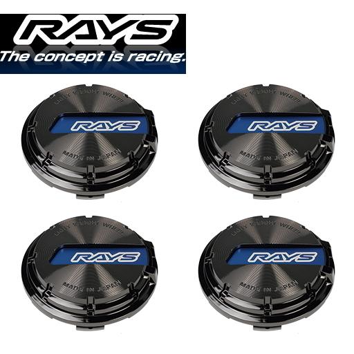 送料無料 RAYS [No.016 GL Center Cap BK-Chrome/BL] [センタ...