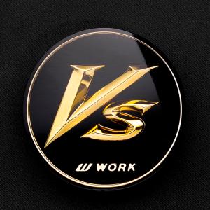 WORK Vs ホイールキャップ 4個セット WORK 【WORK/ワーク】VS センターキャップ ○ブラック ○4個セット