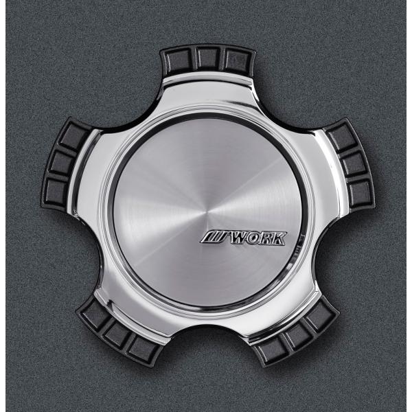 送料無料 新品 正規品 WORK センターキャップ 4枚 [No.120238] [標準タイプ・5H...