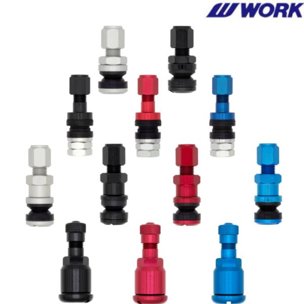 WORK/ワーク エアバルブ 4個セット V29 S27A2 V45 エアーバルブ 純正 オプション...