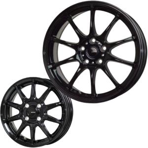 G-SPEEDホイール14インチ4.5J 4穴PDC100 4本(内2本)　② HOT STUFF ホットスタッフ G.SPEED ジー・スピード P-08 アルミ