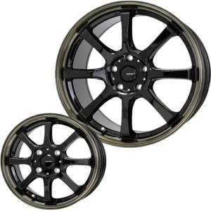 HOT STUFF 16インチ 4穴 100 6J プレシャス HS-2 メタリックブラック