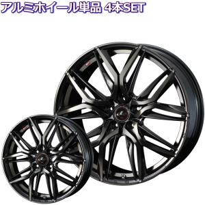 16インチ 4穴 100 6J LEONIS LM PBMC/TI ホイール単品 4本セット｜mkst