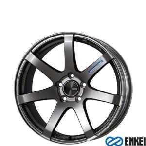 16インチ 4穴 100 6.5J/7J エンケイ/ENKEI PerformanceLine PF07 ダークシルバー ホイール単品 4本セット｜mkst