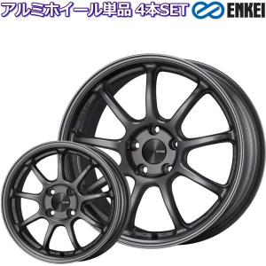 16インチ 4穴 100 6.5J/7J エンケイ/ENKEI PerformanceLine PF09 ダークシルバー ホイール単品 4本セット｜mkst