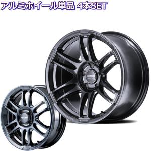 18インチ 5穴 114.3/100 7.5J/8J/8.5J/9.5J RMPレーシング R26 ディープチタンシルバー ホイール単品 4本セット｜mkst