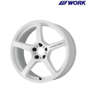 WORK 17インチ 4穴 100 7J EMOTION ZR10 アズールホワイト