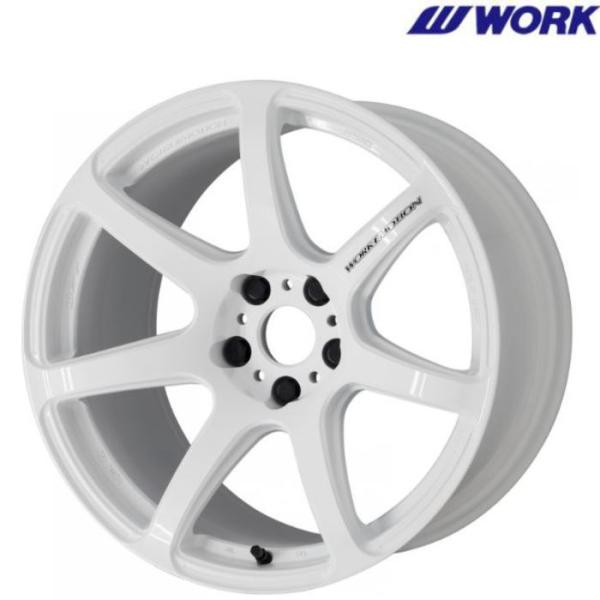 15インチ 4穴 100 5J WORK EMOTION T7R ホワイト ホイール単品 4本セット