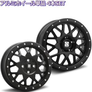 JEEP JKラングラー等 17インチ 5穴 127 7J XTREME-J XJ04 サテンブラック ホイール単品 4本セット｜mkst