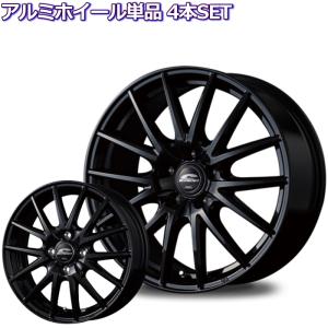 17インチ 5穴 114.3/100 7J シュナイダー SQ27 メタリックブラック ホイール単品 4本セット