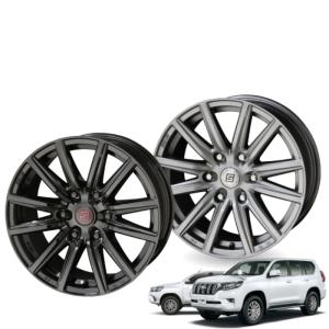 プラド/ハイラックス等 17インチ 6穴 139.7 7.5J ザイン SS シルバーorブラック ホイール単品 4本セット