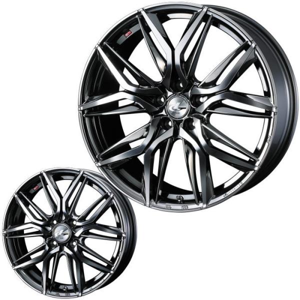 225/55R17 LEONIS LM BMCMC 17インチ 5穴 114.3/100 6.5J/...