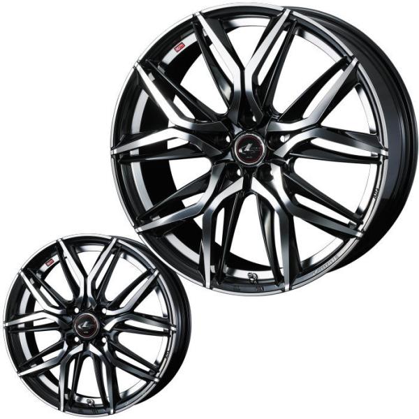 225/50R18 LEONIS LM PBMC 18インチ 5穴 114.3/100 7J/8J ...