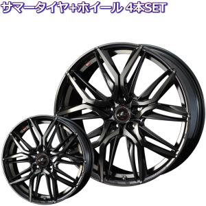 トーヨー ナノエナジー 3/3プラス LEONIS LM PBMC/TI 15インチ 軽自動車 ツライチ狙い 4穴 100 5.5J サマータイヤセット｜mkst