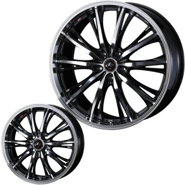 195/60R17 LEONIS RT PBMC 17インチ 5穴 114.3/100 6.5J/7...